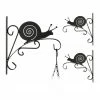 relaxdays Garderobenhaken »3 x Blumenhaken Schnecke«