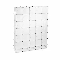 relaxdays Kleiderschrank »XXL Kleiderschrank Stecksystem« Transparent Wei&szlig; Transparent Silber, Transparent Schwarz Silber, Schwarz Transparent Silber -Deutschland Möbel Verkäufe 2024 5eb7297b 7530 5c11 83fd 726b98eca036