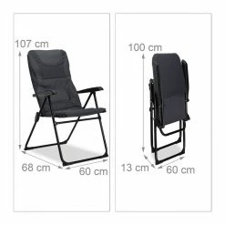 relaxdays Campingstuhl »2 x Campingstuhl gepolstert« -Deutschland Möbel Verkäufe 2024 5eded7d3 f742 5a85 8dea 536ac320a2d1