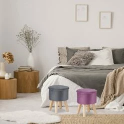 relaxdays Fußhocker »Hocker mit Stauraum aus Samt«, Creme Grau Hellbraun, Anthrazit Hellbraun, Creme Hellbraun, Lila Hellbraun -Deutschland Möbel Verkäufe 2024 5ee15e2e c9d5 54c5 a883 b9b7cc87e4e5