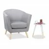 relaxdays Cocktailsessel »Cocktailsessel Retro Design grau«