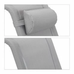 relaxdays Gartenstuhl »Klappbarer Liegestuhl mit Nackenkissen«, Grau Hellblau Grau, Gr&uuml;n Grau -Deutschland Möbel Verkäufe 2024 5f5c2f08 9b27 5d52 aec9 efb80fe7f64f