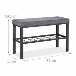 relaxdays Schuhbank »Schuhbank in Schwarz-Grau« -Deutschland Möbel Verkäufe 2024 6167e72d 67c3 5415 8253 0438cf680d6b