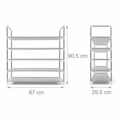 relaxdays Schuhregal »2 x Schuhregal für 20 Paar Schuhe grau« -Deutschland Möbel Verkäufe 2024 61a530a4 618c 5ccb 879c ffb364afcb15