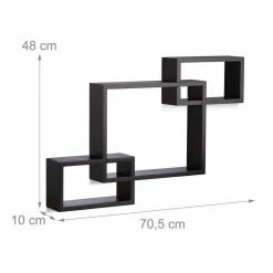 relaxdays Wandregal »Cube Regal 3 Fächer«, Schwarz Wei&szlig; Schwarz, Wei&szlig; Gr&uuml;n, Schwarz Wei&szlig; -Deutschland Möbel Verkäufe 2024 61bda811 ad6e 5275 b447 91ebcee2cd34