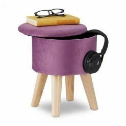 relaxdays Fußhocker »Hocker mit Stauraum aus Samt«, Creme Grau Hellbraun, Anthrazit Hellbraun, Creme Hellbraun, Lila Hellbraun -Deutschland Möbel Verkäufe 2024 621c6b79 6d00 5df0 847c 139a44dacb98