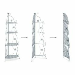 relaxdays Eckregal »Blumenregal Metall«, Silber Gold -Deutschland Möbel Verkäufe 2024 63734d6c 9b3e 5919 967f 18cdac175c26