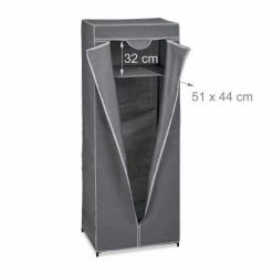 relaxdays Stoffschrank »Stoffschrank mit Kleiderstange« Anthrazit -Deutschland Möbel Verkäufe 2024 639d4087 a4d5 5381 9c3c 0916ccdced6f