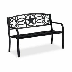 relaxdays Gartenbank »Gartenbank Stern«