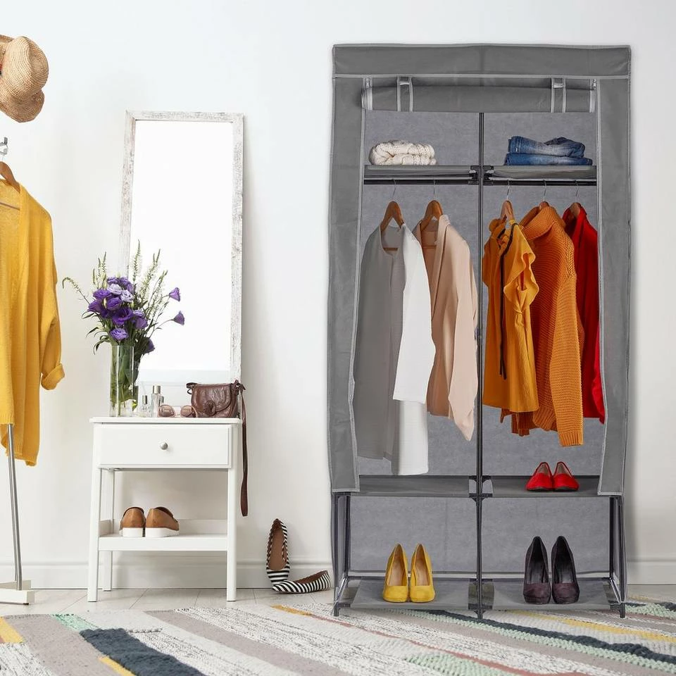 relaxdays Stoffschrank »Stoffschrank mit 6 Fächern« Anthrazit 2 relaxdays Stoffschrank »Stoffschrank mit 6 Fächern« Anthrazit – Bild 2