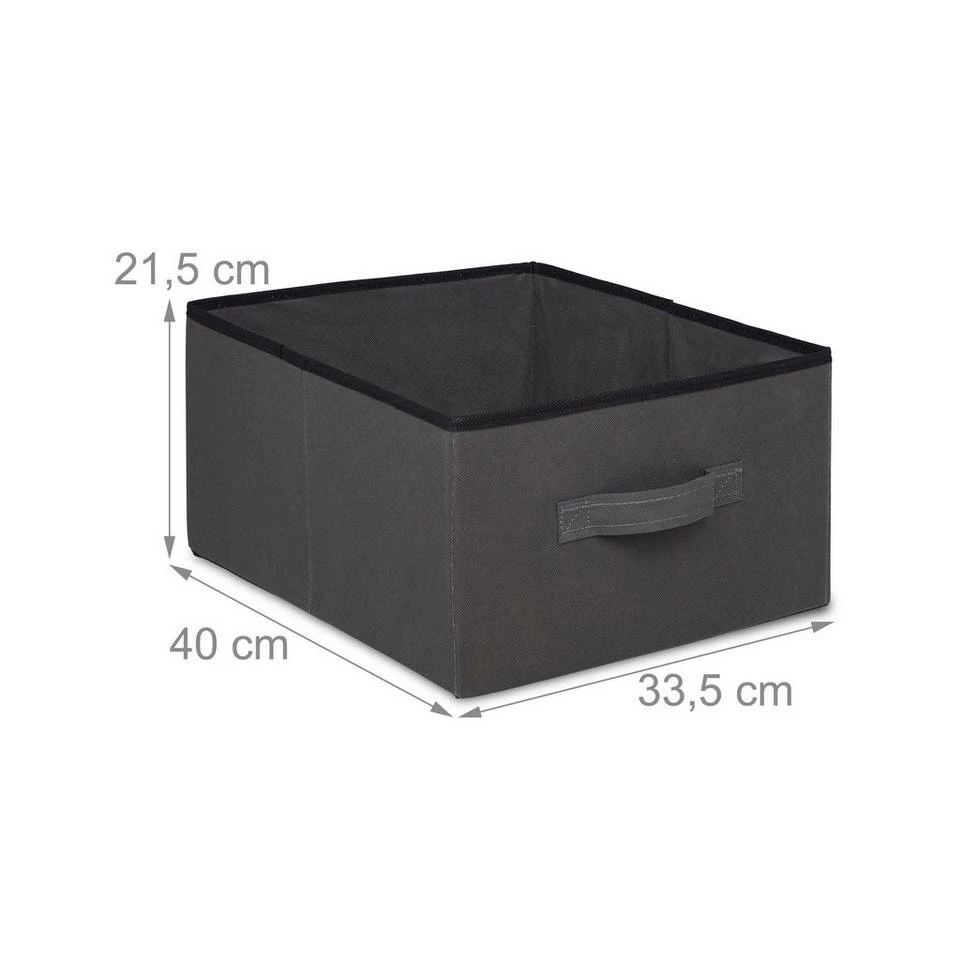 relaxdays Stoffschrank »Stoffschrank mit 2 Türen« Anthrazit 5 relaxdays Stoffschrank »Stoffschrank mit 2 Türen« Anthrazit – Bild 5