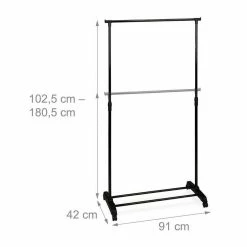 relaxdays Kleiderständer »Fahrbarer Kleiderständer mit Ablage« -Deutschland Möbel Verkäufe 2024 64993fa0 b5c5 58af a202 08a8ae1767e8