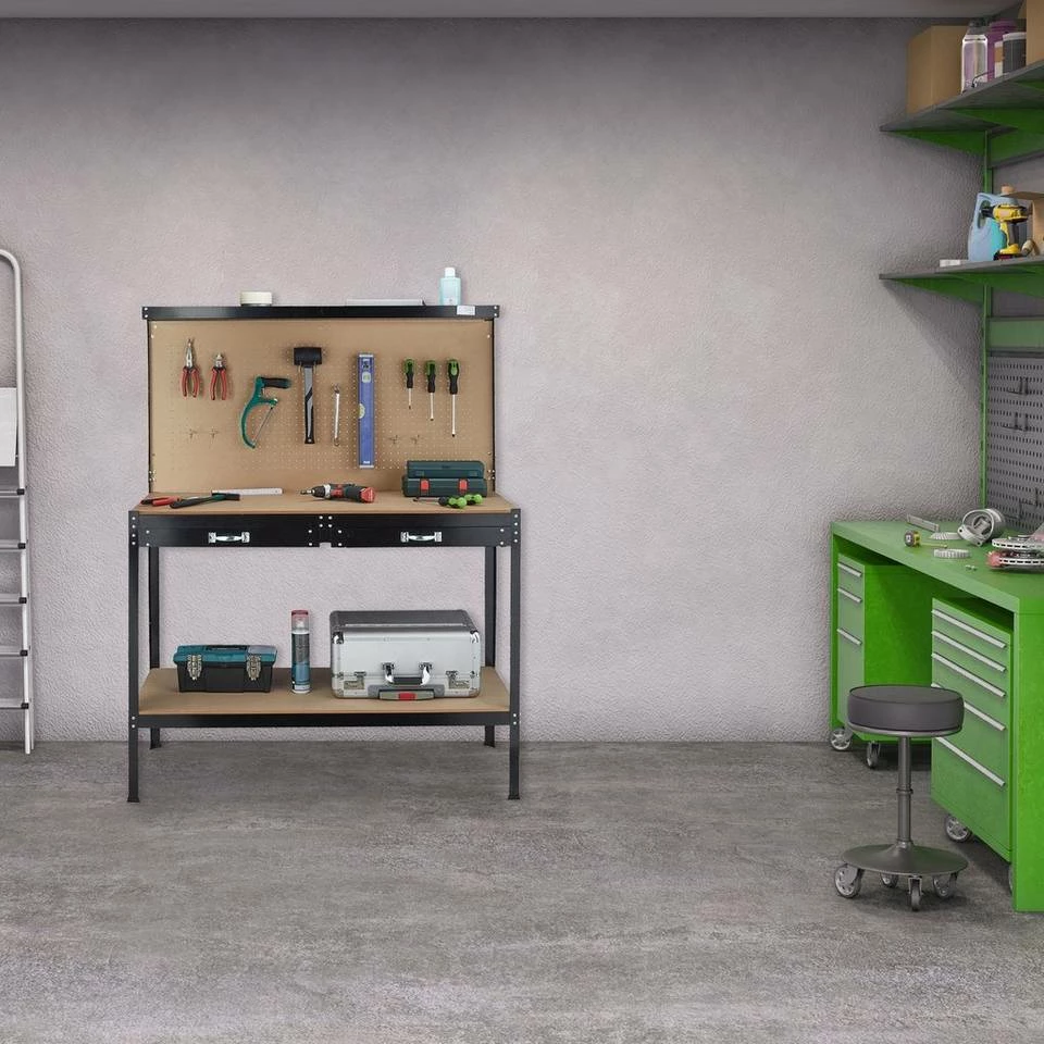 relaxdays Werkbank »Werkbank mit 2 Schubladen« 6 relaxdays Werkbank »Werkbank mit 2 Schubladen« – Bild 6