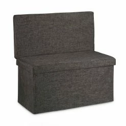 relaxdays Sitzhocker »Faltbarer Sitzhocker mit Lehne L«, Braun Grau -Deutschland Möbel Verkäufe 2024 65c2d836 8886 5205 8489 e8516ebc8063