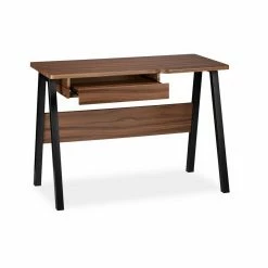 relaxdays Schreibtisch »Moderner Schreibtisch mit Tastaturauzug«, Holz / Schwarz Weiß, Braun Schwarz -Deutschland Möbel Verkäufe 2024 6629f8fa 10ec 57fb af4c 441447d2f3cf