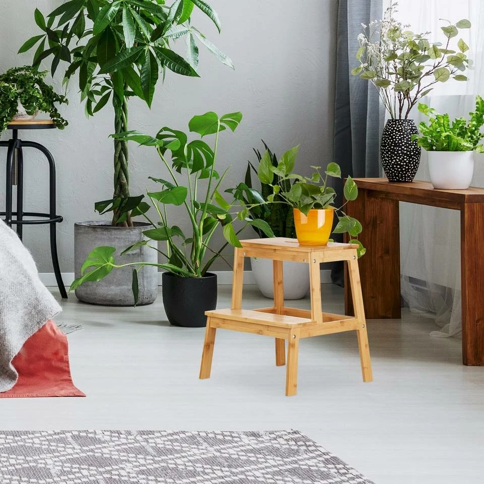 relaxdays Blumenhocker »Bambus Blumenhocker 2-stufig« 2 relaxdays Blumenhocker »Bambus Blumenhocker 2-stufig« – Bild 2