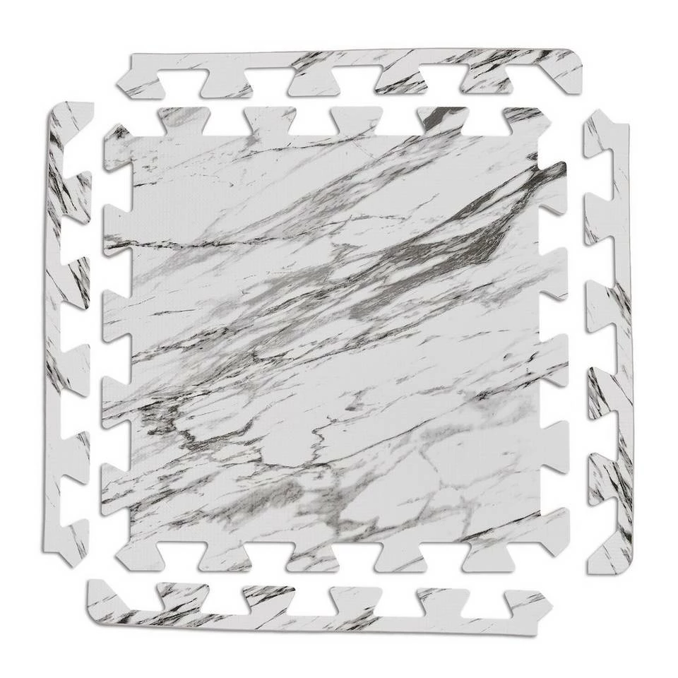 relaxdays Bodenschutzmatte »18 x Bodenschutzmatte Fitness weiß-grau« 6 relaxdays Bodenschutzmatte »18 x Bodenschutzmatte Fitness weiß-grau« – Bild 6