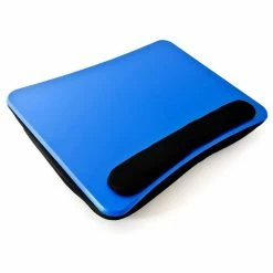 relaxdays Laptop Tablett »Laptopkissen mit Handauflage Blau«, Faserplatte