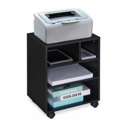 relaxdays Rollcontainer »Schwarzer Rollcontainer«