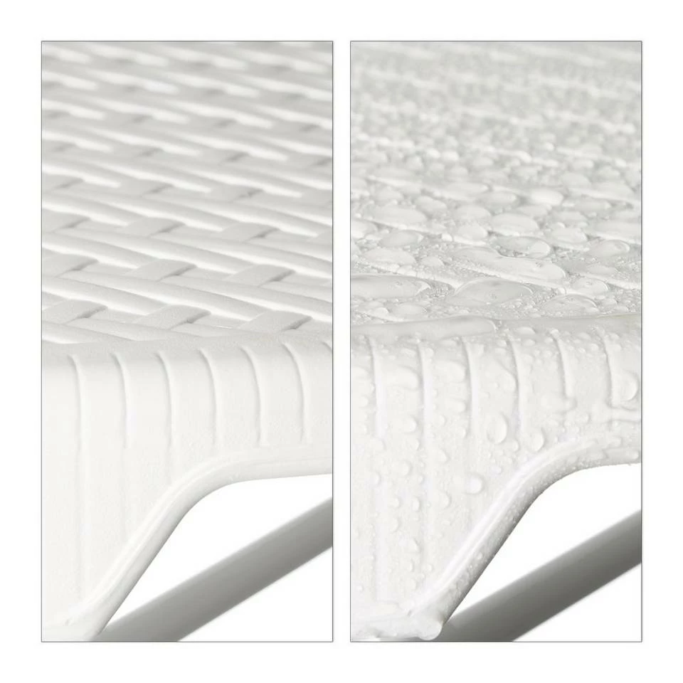 relaxdays Gartentisch »Stehtisch klappbar BASTIAN«, Weiß Weiß, Schwarz, Dunkelbraun 4 relaxdays Gartentisch »Stehtisch klappbar BASTIAN«, Weiß Weiß, Schwarz, Dunkelbraun – Bild 4