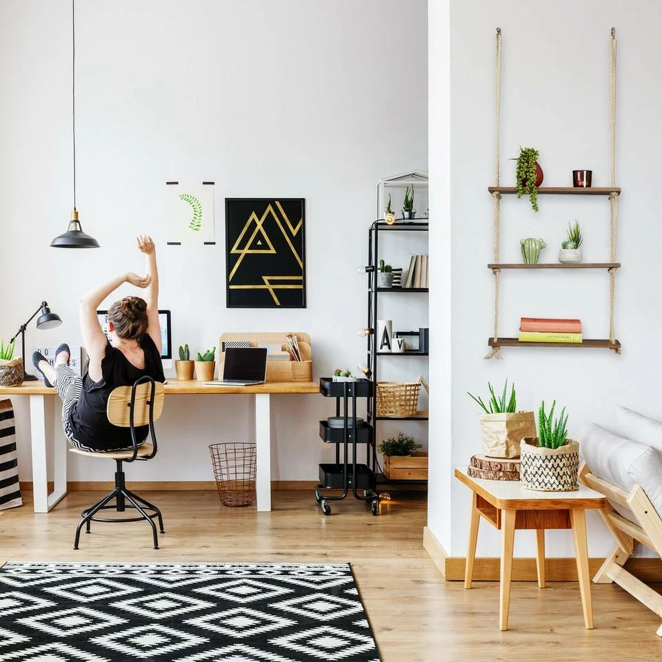 relaxdays Hängeregal »Hängeregal Holz & Seil 3 Ablagen« 2 relaxdays Hängeregal »Hängeregal Holz & Seil 3 Ablagen« – Bild 2