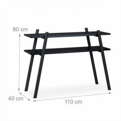 relaxdays Konsolentisch »Konsolentisch schwarz« -Deutschland Möbel Verkäufe 2024 6944202b 8c5e 5d64 be4d 25bcd91cef46