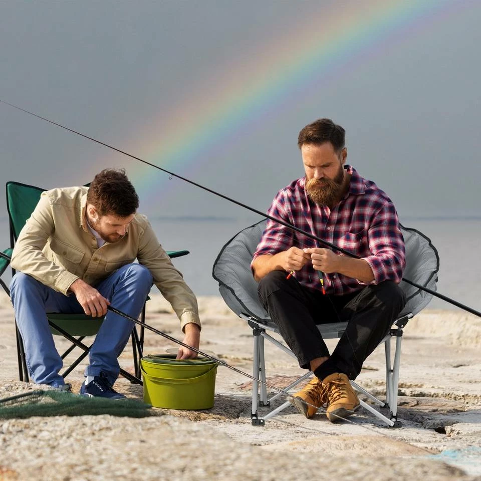 relaxdays Campingstuhl »Moon Chair grau« 3 relaxdays Campingstuhl »Moon Chair grau« – Bild 3