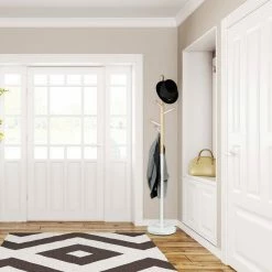 relaxdays Garderobenständer »Garderobenständer Materialmix«, Weiß Schwarz Hellbraun, Anthrazit Hellbraun, Weiß Hellbraun -Deutschland Möbel Verkäufe 2024 6a448d6d 249a 5a64 96ef 850a9a68ddc8