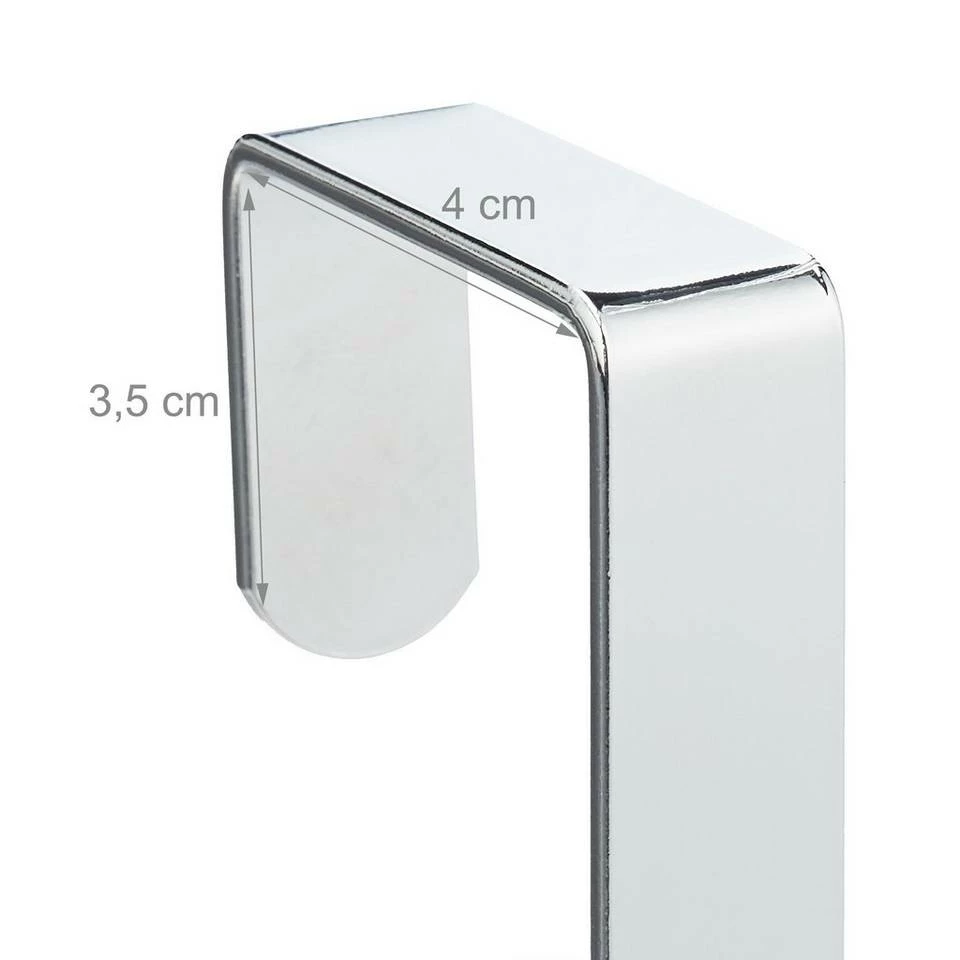 Türhaken »5 x Türhaken silber«, relaxdays 5 Türhaken »5 x Türhaken silber«, relaxdays – Bild 5