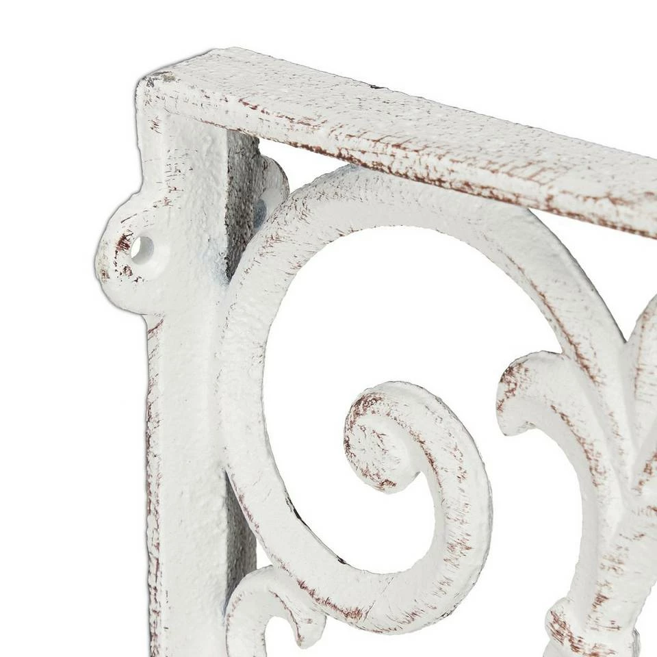 relaxdays Wandregalhalter »6 x Regalwinkel antik weiß« 6 relaxdays Wandregalhalter »6 x Regalwinkel antik weiß« – Bild 6