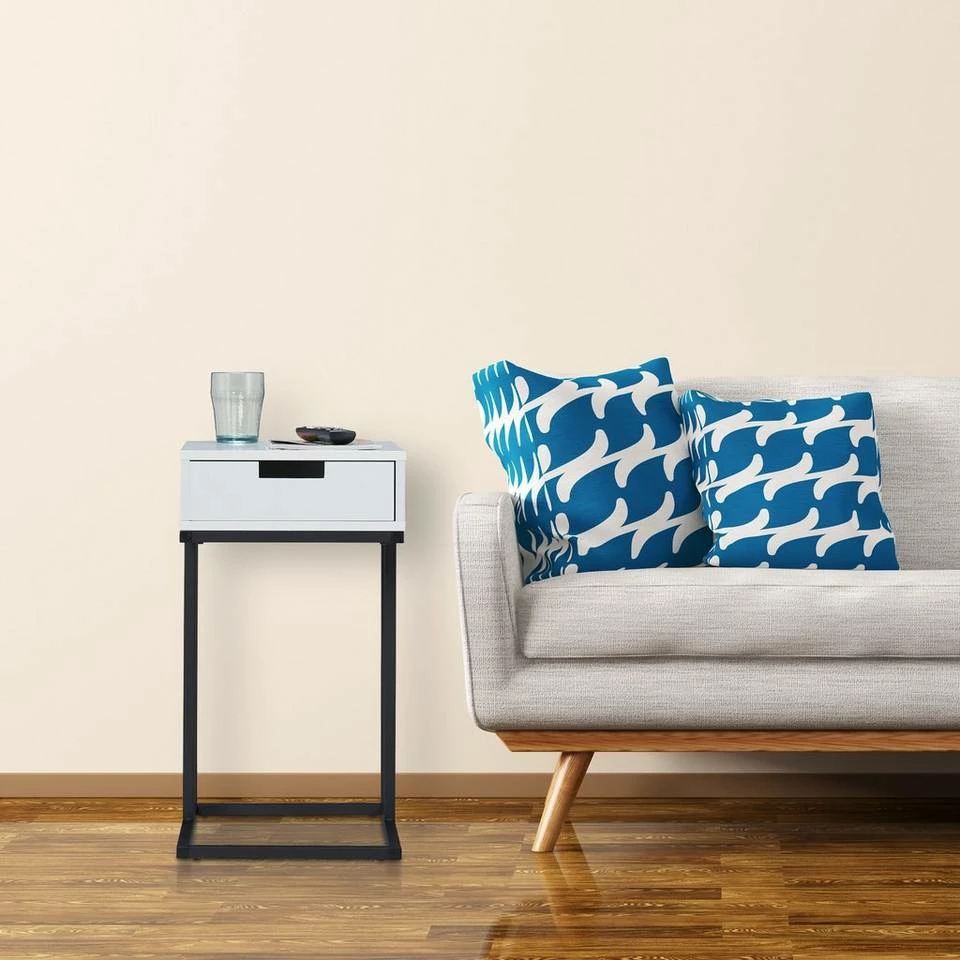 relaxdays Beistelltisch »Beistelltisch in C-Form mit Schublade« 2 relaxdays Beistelltisch »Beistelltisch in C-Form mit Schublade« – Bild 2