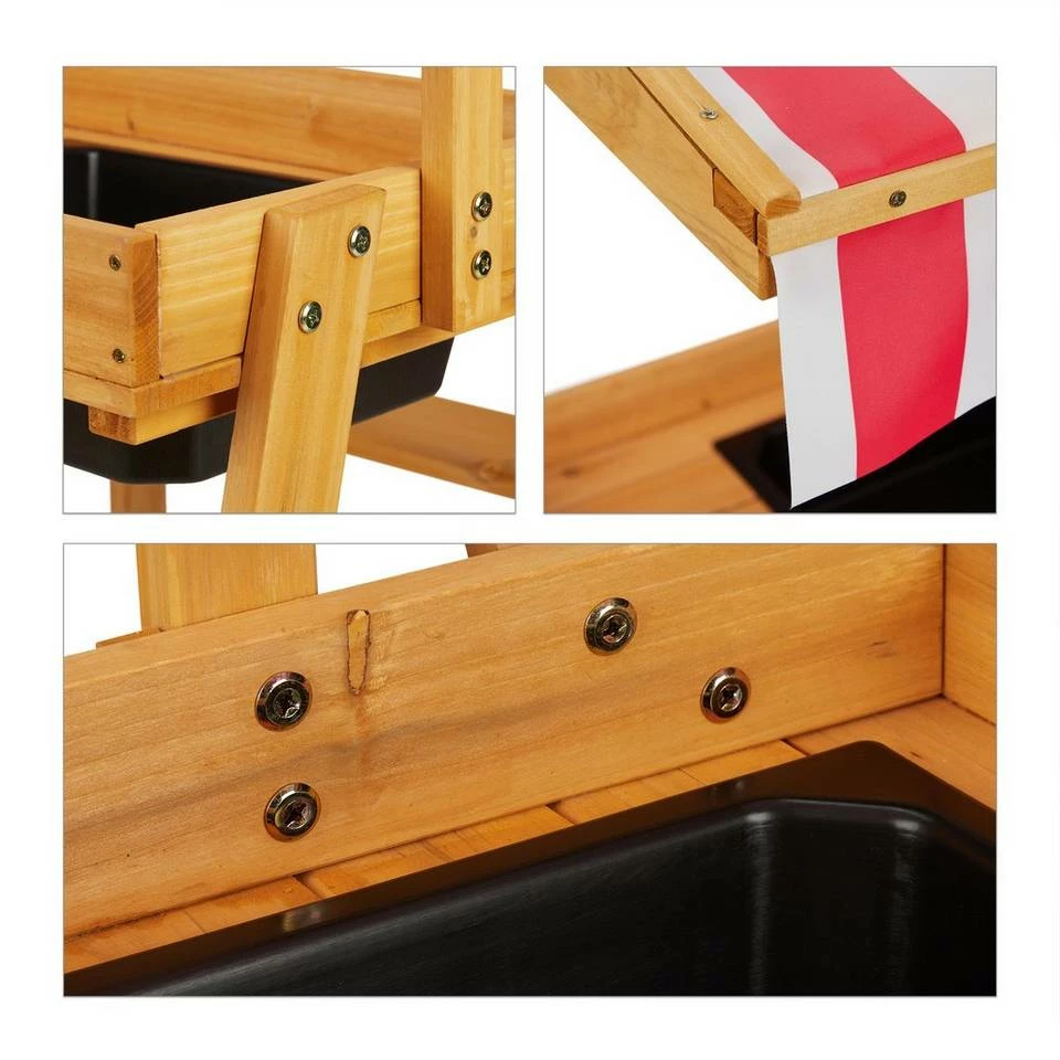 relaxdays Kindersitzgruppe »Kindersitzgruppe mit Dach für den Garten« 9 relaxdays Kindersitzgruppe »Kindersitzgruppe mit Dach für den Garten« – Bild 9