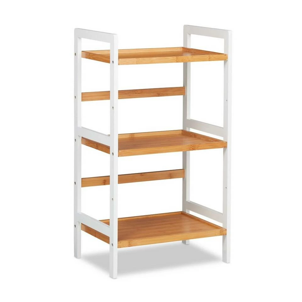 relaxdays Badregal »Badregal Bambus weiß und natur«, 3 10 relaxdays Badregal »Badregal Bambus weiß und natur«, 3 – Bild 10