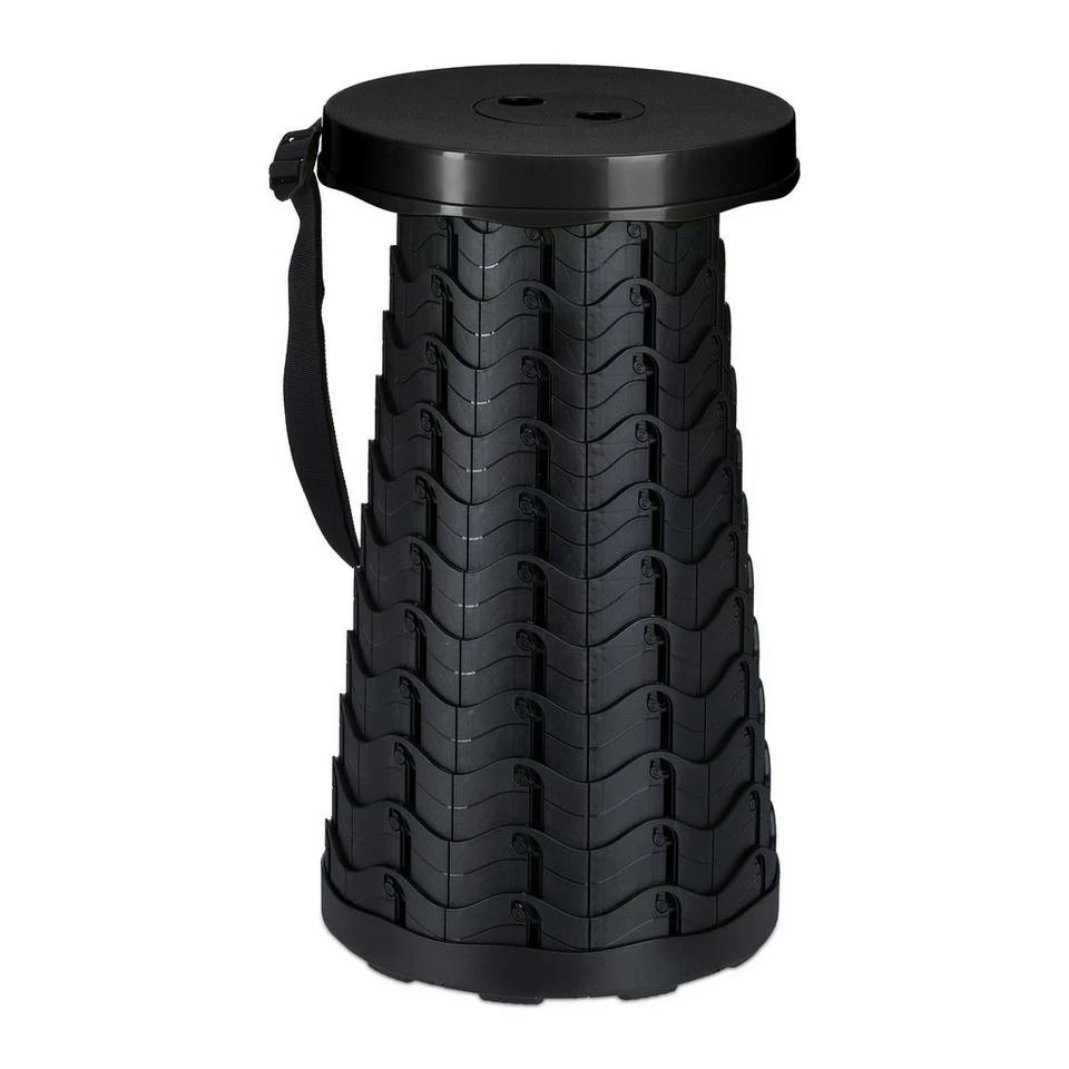 relaxdays Campinghocker »Ausziehbarer Hocker«, Schwarz Schwarz Grün 10 relaxdays Campinghocker »Ausziehbarer Hocker«, Schwarz Schwarz Grün – Bild 10