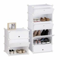 relaxdays Schuhregal »Schuhregal 10 Ebenen«, Weiß Schwarz Transparent, Transparent Schwarz, Wei&szlig; -Deutschland Möbel Verkäufe 2024 6fdd2a67 63c7 5b45 a778 18f74d6fb277