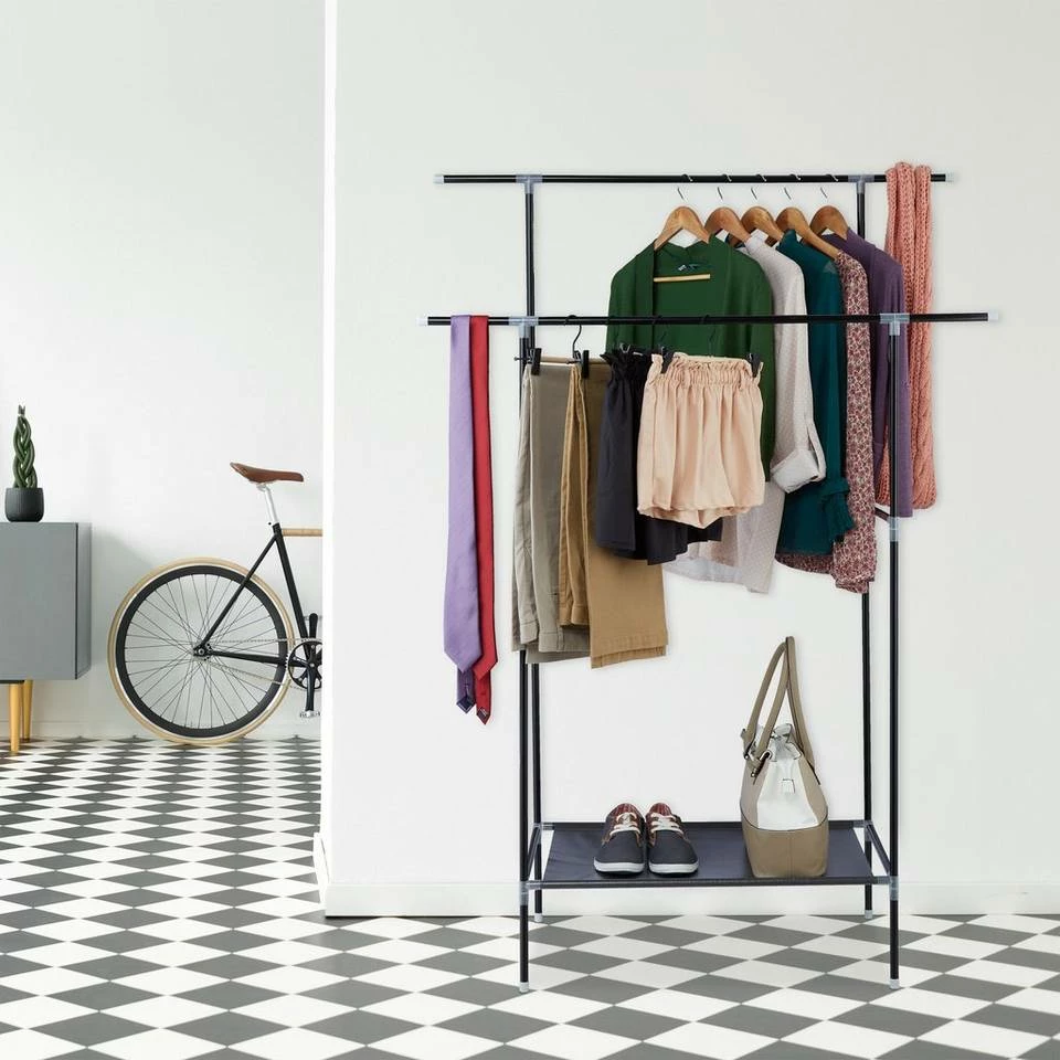 relaxdays Kleiderständer »Kleiderständer mit 2 Stangen« 2 relaxdays Kleiderständer »Kleiderständer mit 2 Stangen« – Bild 2