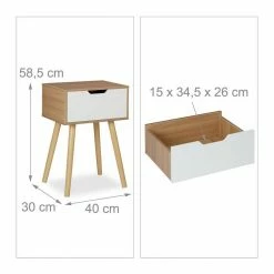 relaxdays Nachttisch »Nachttisch mit Schublade« -Deutschland Möbel Verkäufe 2024 70961da6 6ad8 566b b189 1a9a1a39eb81