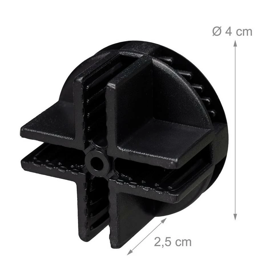 relaxdays Steckregal »Verbindungsstücke für Steckregalsysteme«, Schwarz Weiß 4 relaxdays Steckregal »Verbindungsstücke für Steckregalsysteme«, Schwarz Weiß – Bild 4