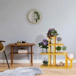 relaxdays Blumentisch »XL Blumenregal Holz mit 5 Etagen«, Orange -Deutschland Möbel Verkäufe 2024 70e750ec 8b5c 52ac b056 5ffbea23c51a