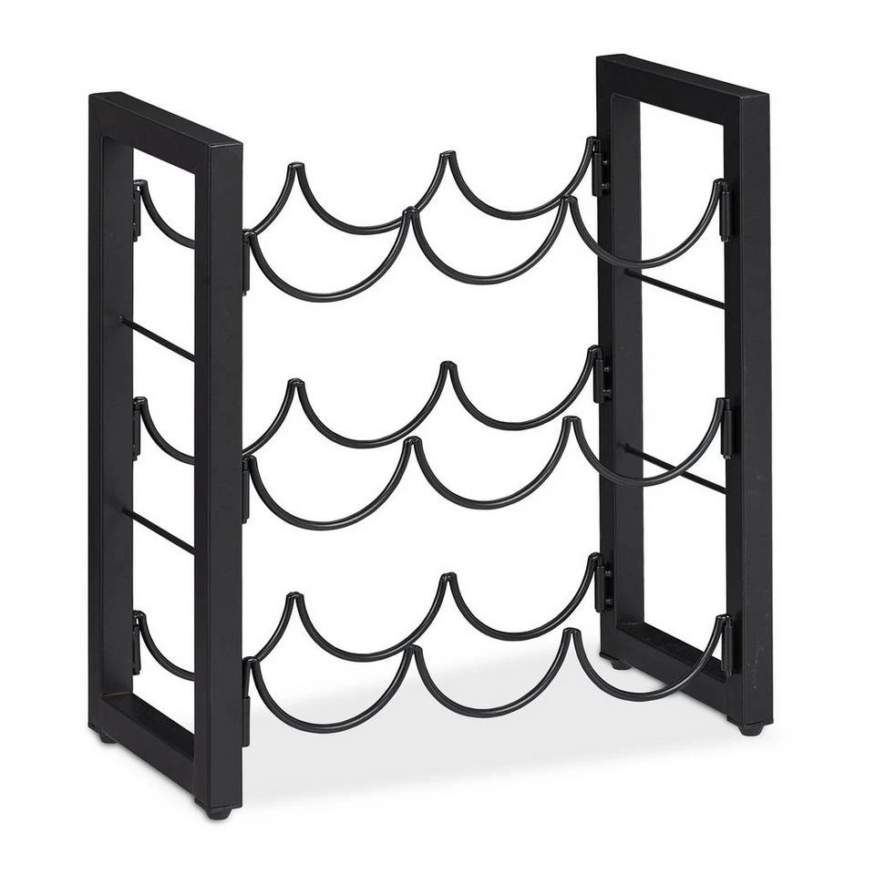 relaxdays Weinregal »Schwarzes Weinregal für 9 Flaschen« 9 relaxdays Weinregal »Schwarzes Weinregal für 9 Flaschen« – Bild 9