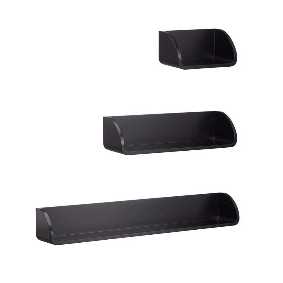 relaxdays Wandregal »Wandregal 3er Set«, Schwarz Grün, Weiß, Braun, Lila 7 relaxdays Wandregal »Wandregal 3er Set«, Schwarz Grün, Weiß, Braun, Lila – Bild 7