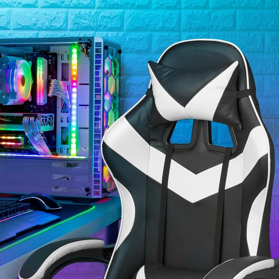 relaxdays Gaming-Stuhl »Gaming Stuhl im Racing Design«, Gelb Schwarz Grau Silber, Schwarz Rot Silber, Schwarz Silber, Schwarz Gelb Silber 5 relaxdays Gaming-Stuhl »Gaming Stuhl im Racing Design«, Gelb Schwarz Grau Silber, Schwarz Rot Silber, Schwarz Silber, Schwarz Gelb Silber – Bild 5