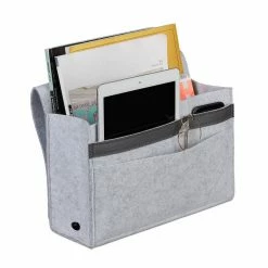 relaxdays Betttasche »Betttasche mit Klettverschluss«, Dunkelgrau Anthrazit, Weiß -Deutschland Möbel Verkäufe 2024 718c99ae c4d5 558f 81d0 9fc45943d90c