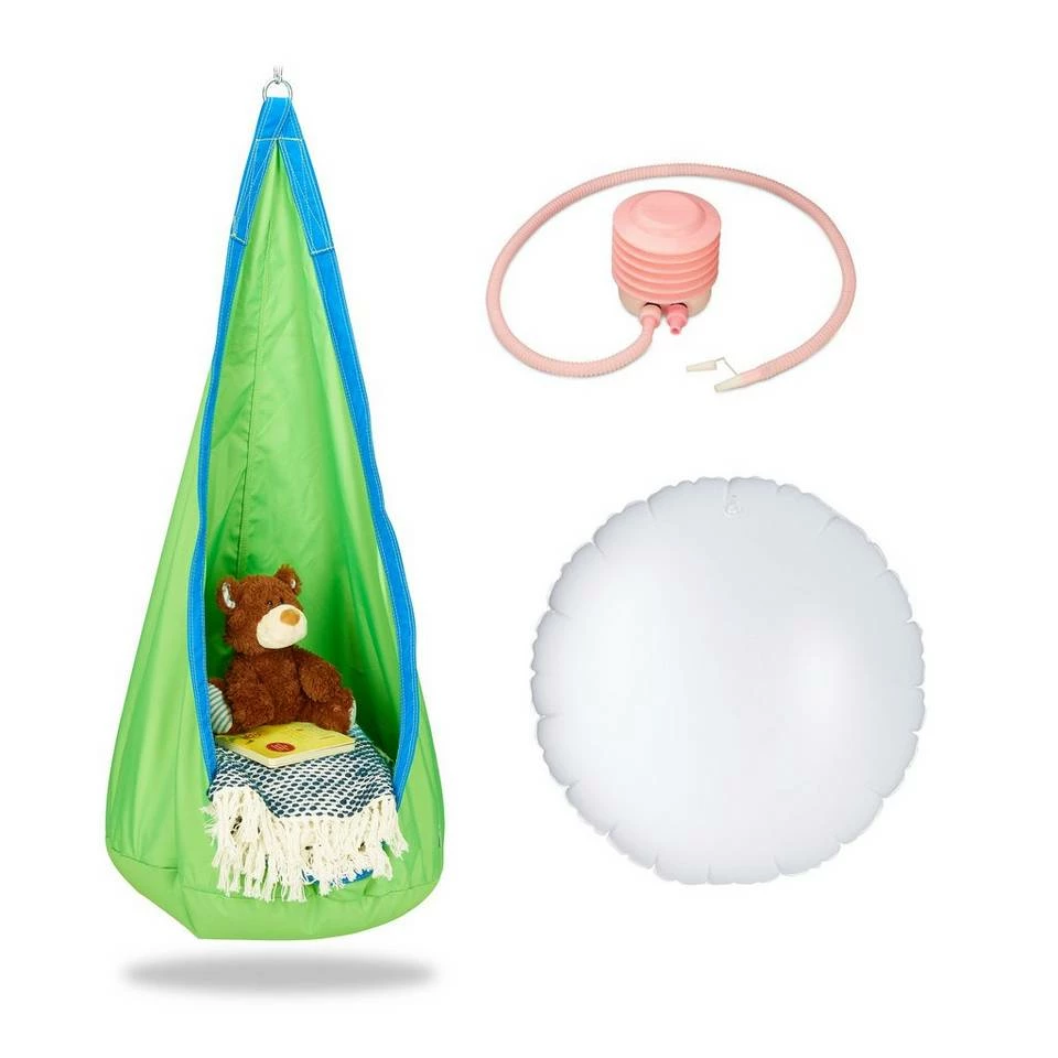 relaxdays Hängehöhle »Hängehöhle Kinder«, Orange / Rot Rot Orange, Grün Blau 8 relaxdays Hängehöhle »Hängehöhle Kinder«, Orange / Rot Rot Orange, Grün Blau – Bild 8