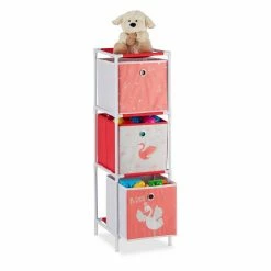 relaxdays Steckregal »Kinderregal Schwan mit Boxen«, 3