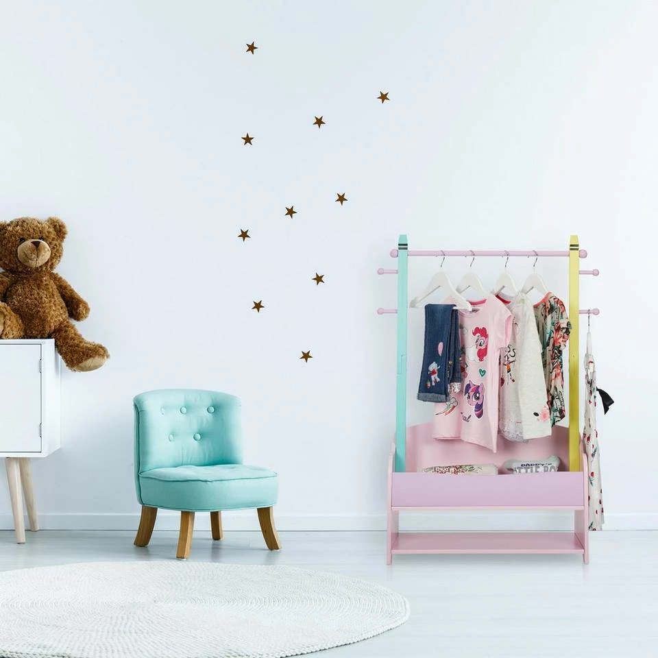 relaxdays Kleiderständer »Kinder Kleiderständer mit Ablagen« 2 relaxdays Kleiderständer »Kinder Kleiderständer mit Ablagen« – Bild 2