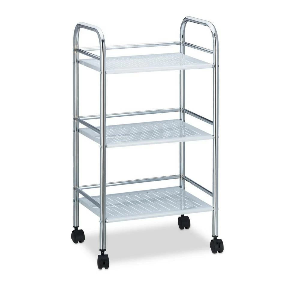 relaxdays Servierwagen »Servierwagen Metall mit 3 Ablagen« 6 relaxdays Servierwagen »Servierwagen Metall mit 3 Ablagen« – Bild 6