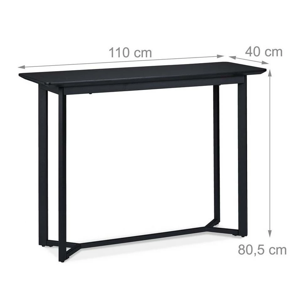 relaxdays Konsolentisch »Konsolentisch schwarz« 4 relaxdays Konsolentisch »Konsolentisch schwarz« – Bild 4