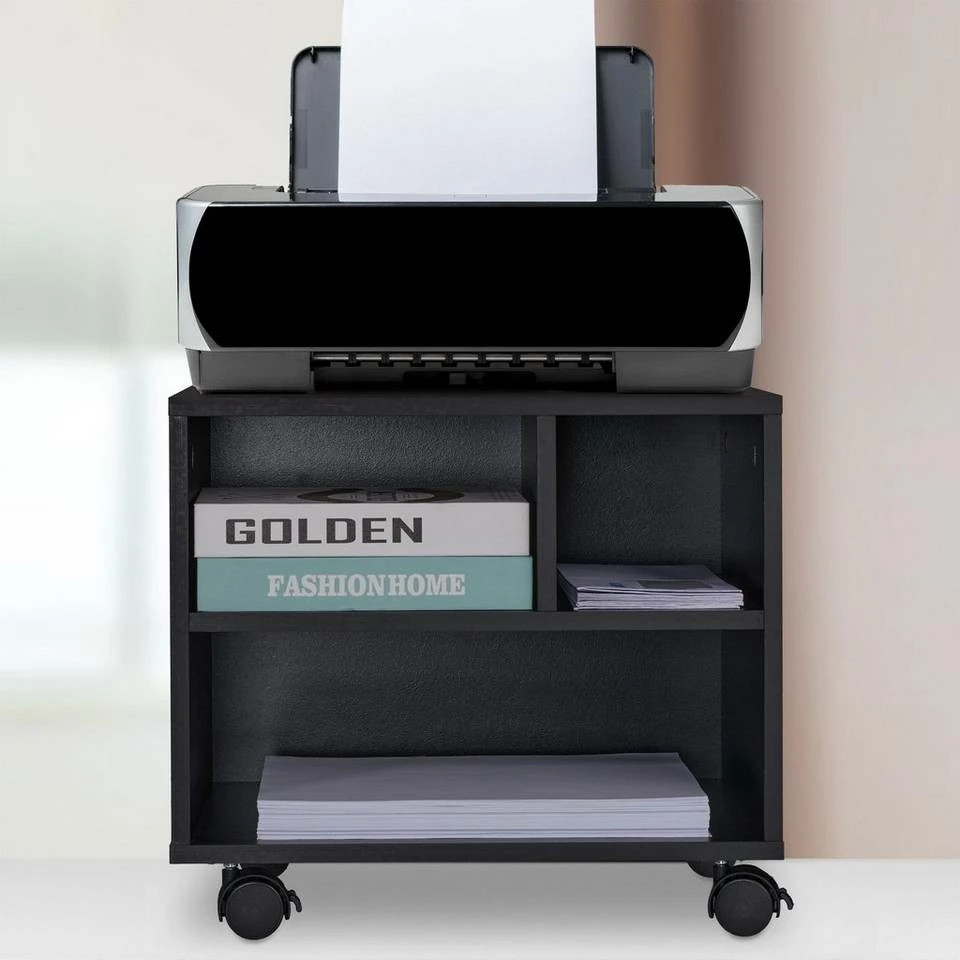 relaxdays Rollcontainer »Rollcontainer mit 3 offenen Fächern« 2 relaxdays Rollcontainer »Rollcontainer mit 3 offenen Fächern« – Bild 2