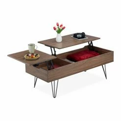 relaxdays Couchtisch »Aufklappbarer Couchtisch«